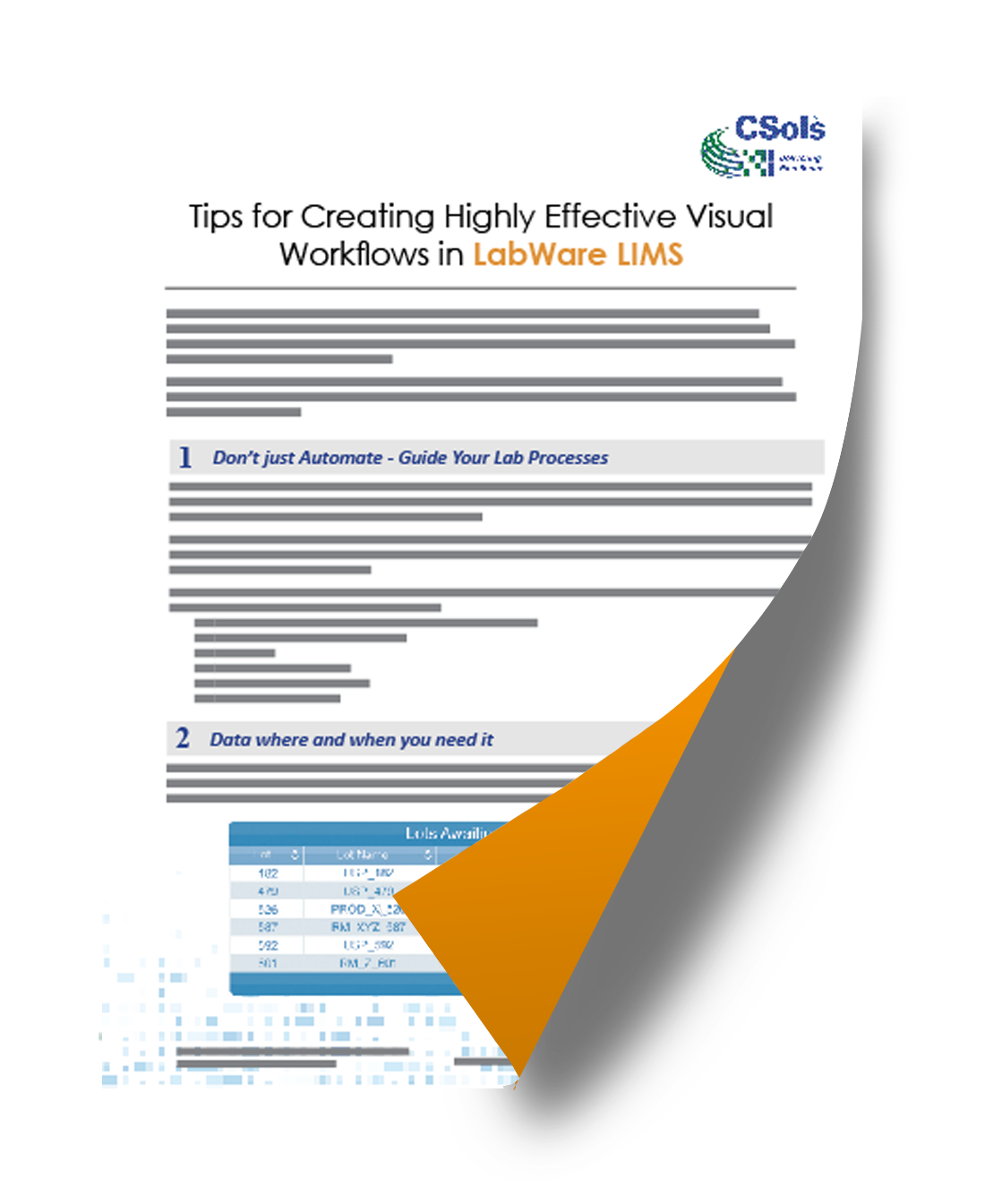 Tips for Creating Highly Visual Workflows in LabWare LIMS CTA